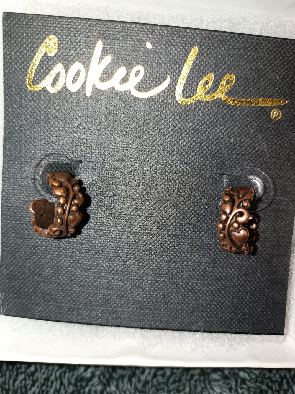Cookie Lee Copper-Tone Huggies- And Various Other Earrings Bundle